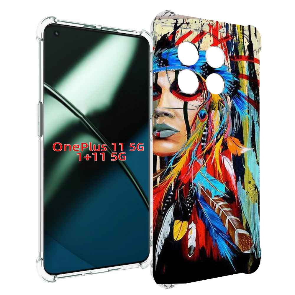 

Чехол MyPads индеец расписной для OnePlus 11, Прозрачный, Tocco