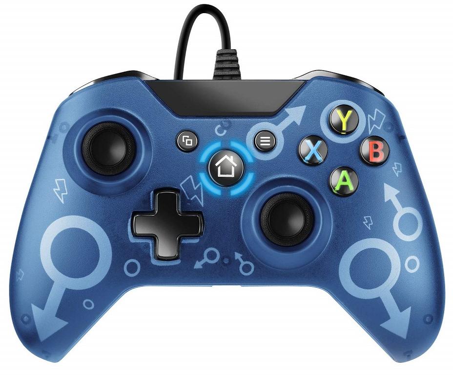 фото Геймпад проводной n-1 wired controller blue (xbox one/series x/s/win) nobrand