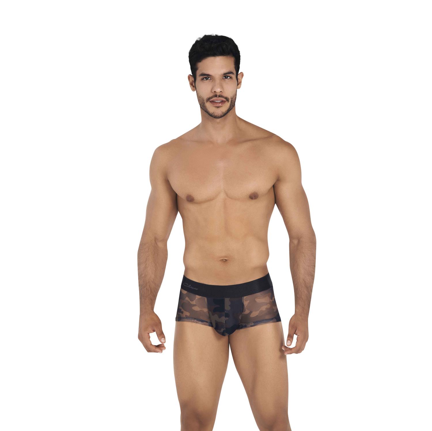 фото Мужские трусы хипсы черные прозрачные clever honesty latin boxer 039611 m clever masculine underwear