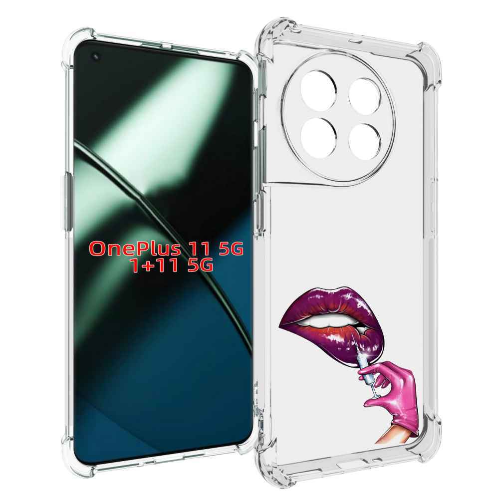 

Чехол MyPads качаем-губы для OnePlus 11, Прозрачный, Tocco