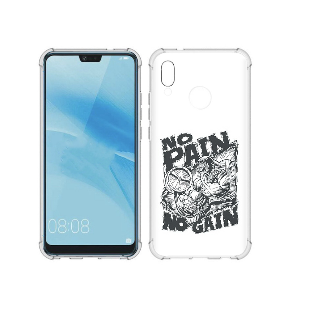 

Чехол MyPads Tocco для Huawei P20 Lite бодибилдинг тяжелая работа (PT130405.51.238), Прозрачный, Tocco