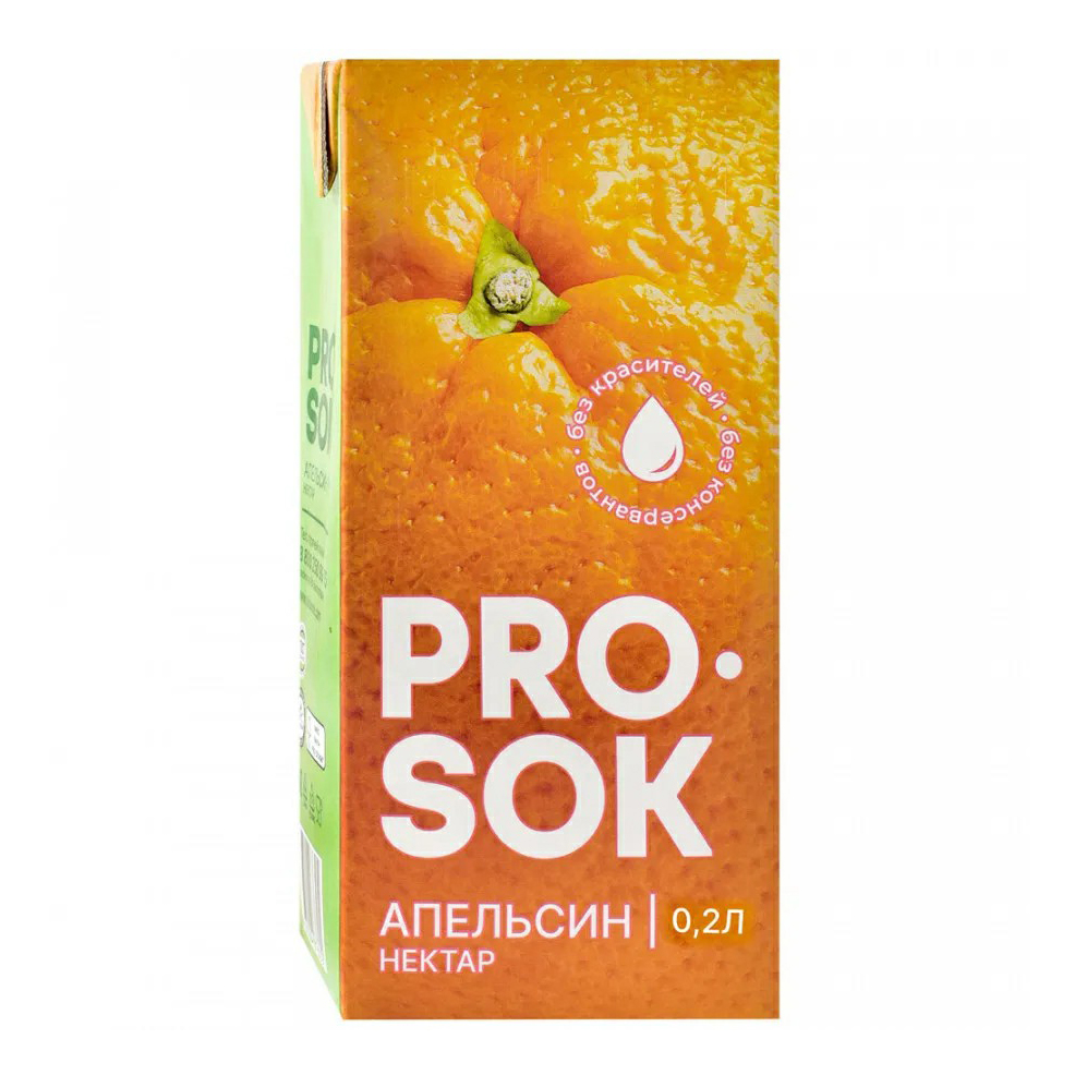 

Нектар Pro Sok апельсиновый 200 мл