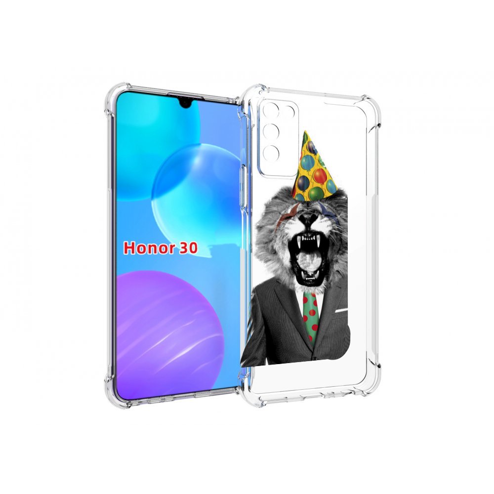 

Чехол MyPads Лев в галстуке для Huawei Honor 30 Lite, Tocco