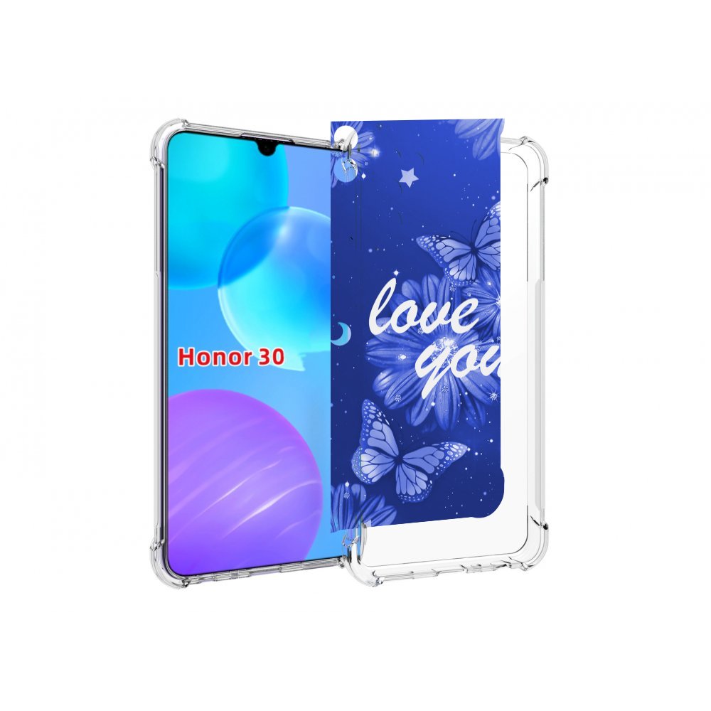 

Чехол MyPads Люблю-тебя-с-бабочками для Huawei Honor 30 Lite, Tocco