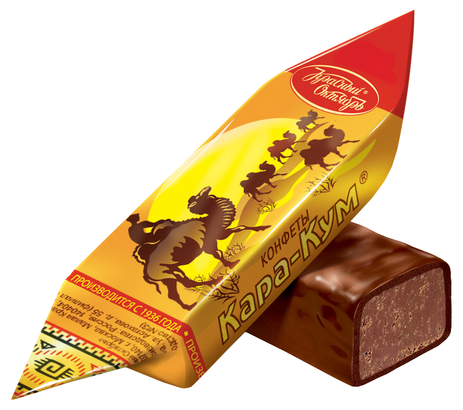 

Конфеты глазированные Красный Октябрь Кара-Кум с какао и вафельной крошкой