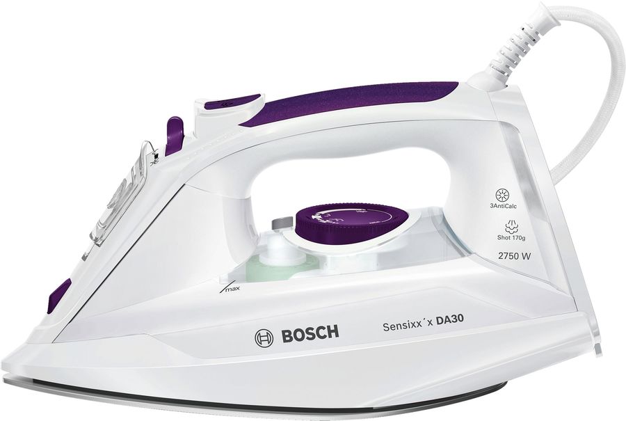 фото Утюг bosch tda3027010 white/purple