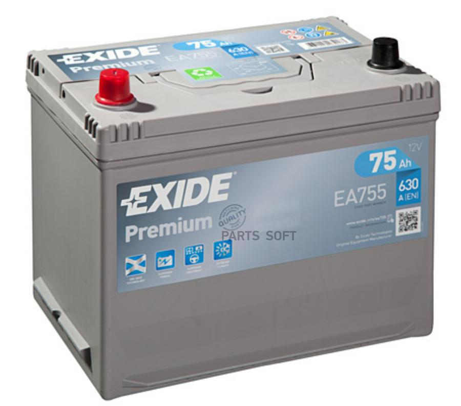 

EXIDE Аккумулятор EXIDE EA755