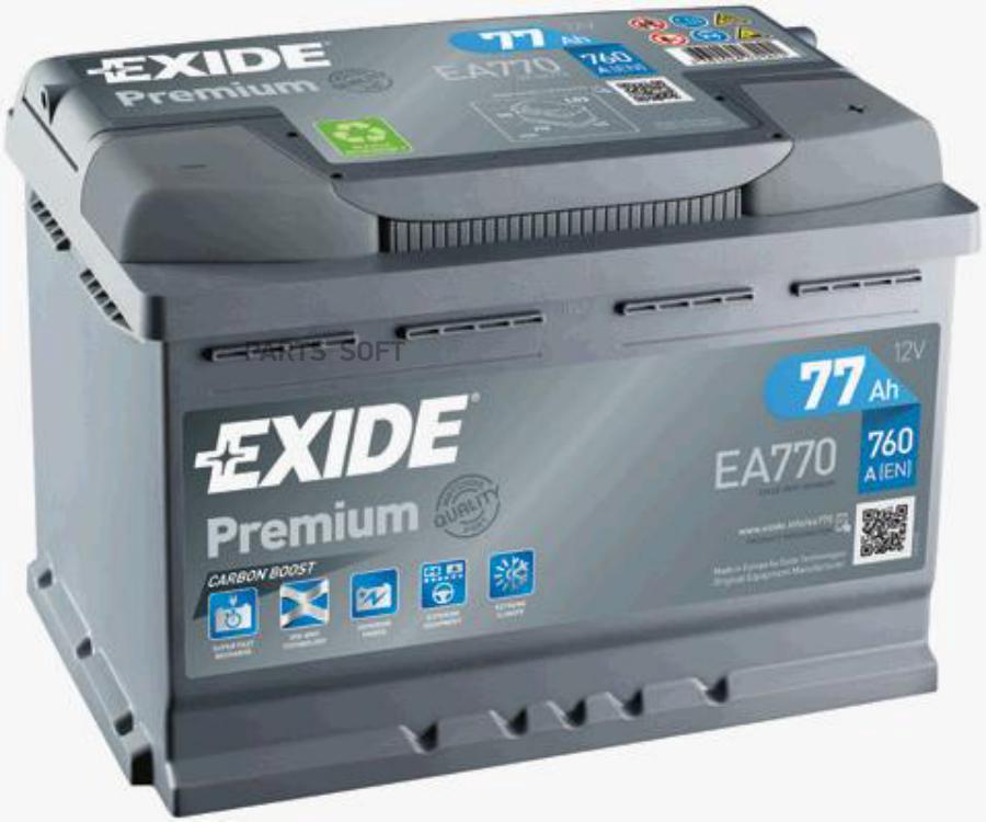 

EXIDE Аккумулятор EXIDE EA770