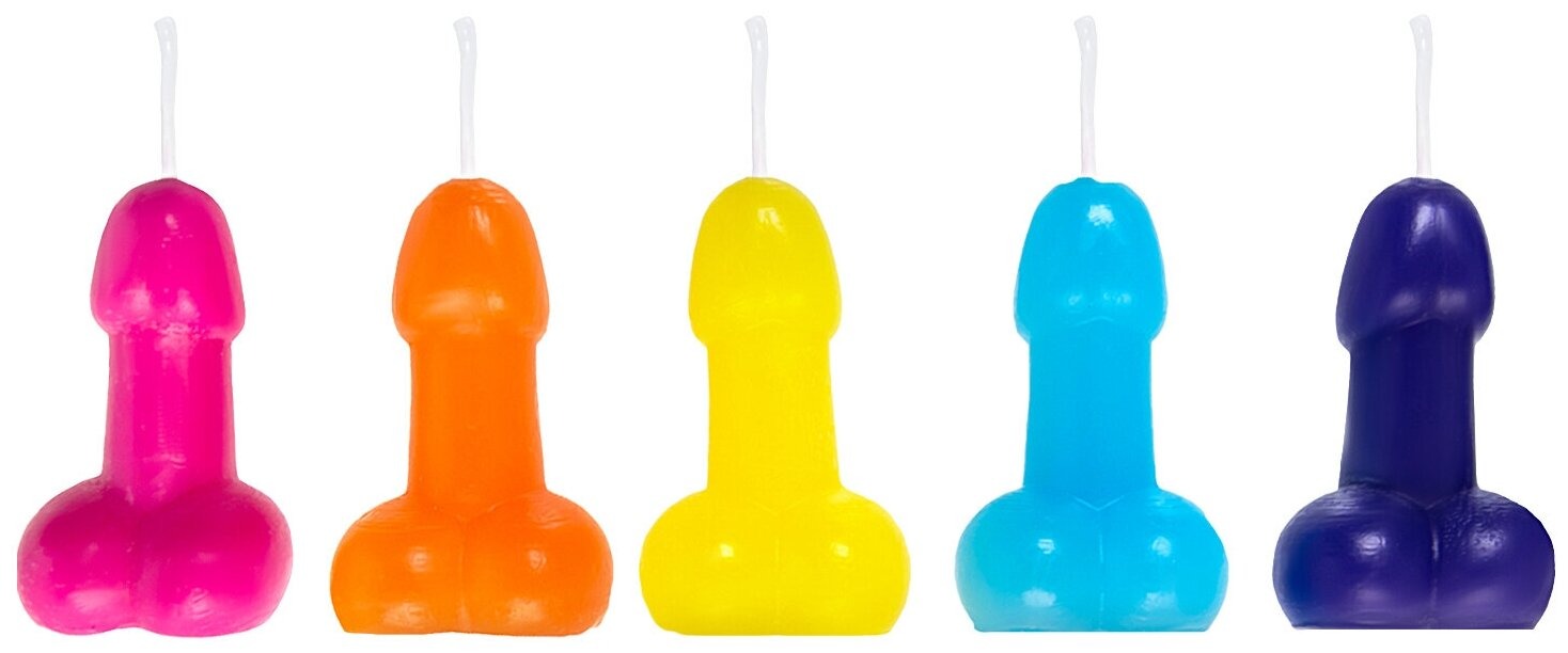 Набор свечи мини пенис Pecado BDSM ,10шт в упаковке