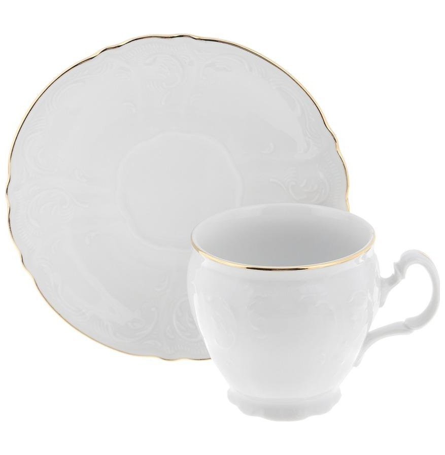 

Чайная пара 240 мл 1 шт высокая Thun "Бернадотт Отводка золото" 153748, Бернадотт