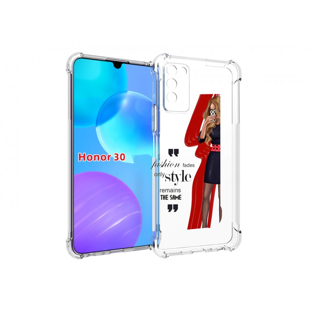 

Чехол MyPads Модная-девушка женский для Huawei Honor 30 Lite, Tocco