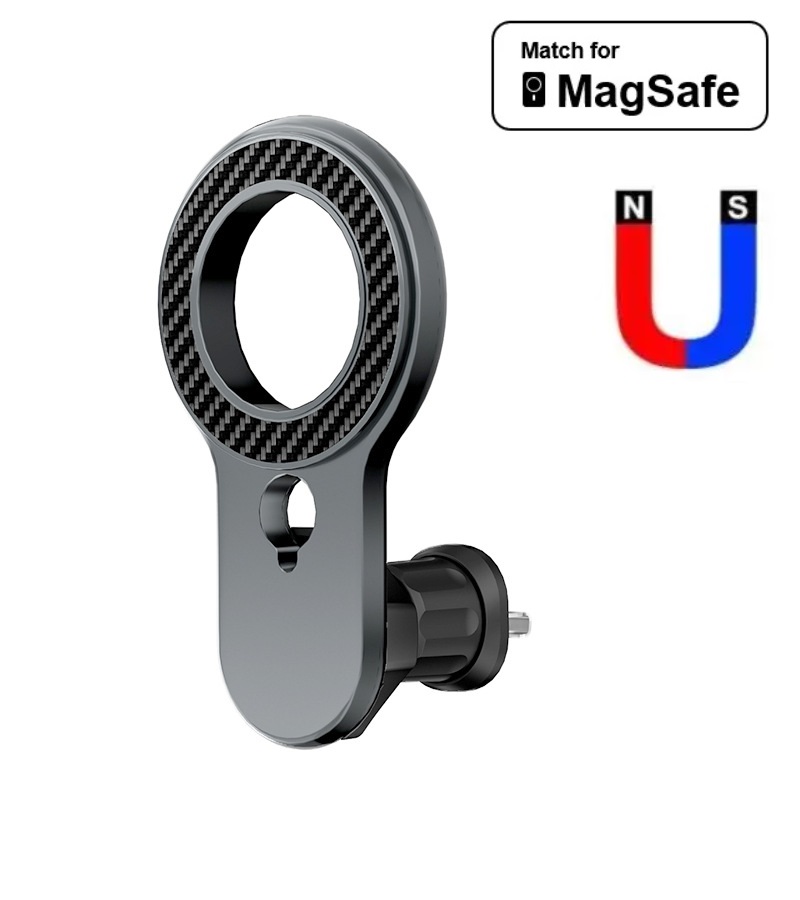 Держатель в машину KS-IS магнитный MagSafe на решетку для iPhone с крюком