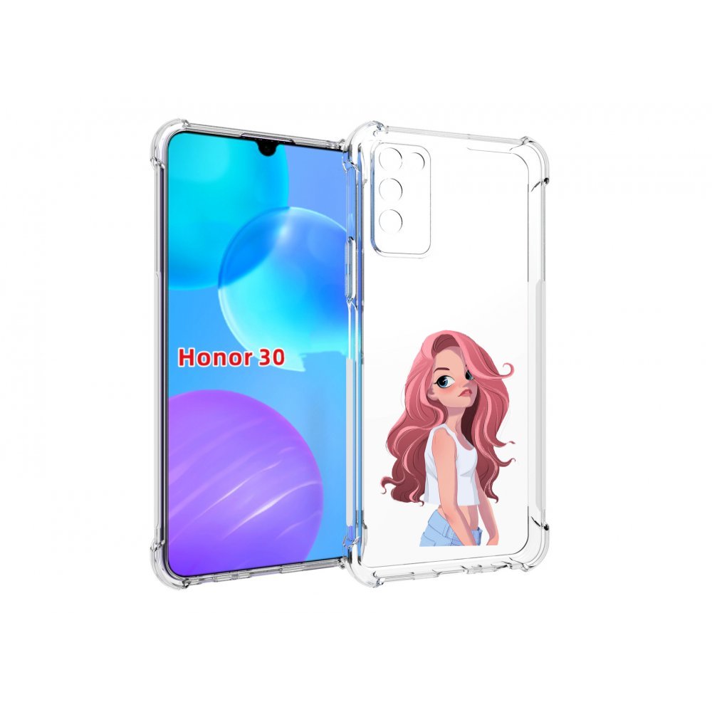 

Чехол MyPads Мультяшный-арт-девушки женский для Huawei Honor 30 Lite, Tocco