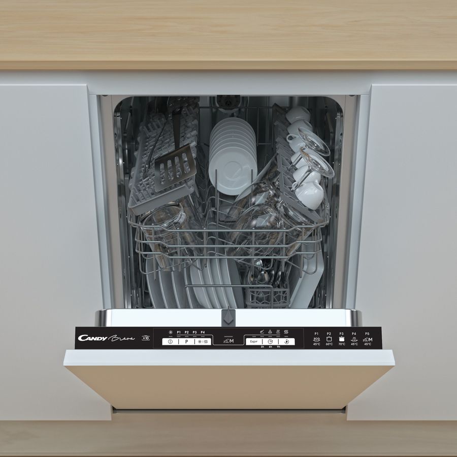 Встраиваемая посудомоечная машина Candy CDIH 2L1047-08 встраиваемая посудомоечная машина simfer dgb6601 вместимость 12 комплектов энергоэффективность а