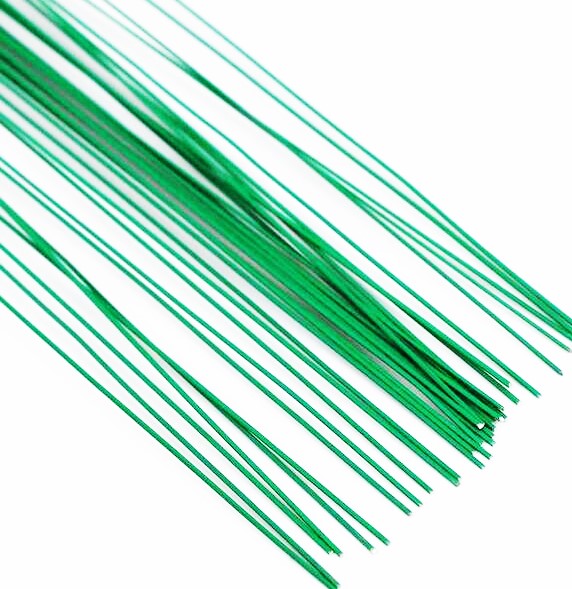 Blumentag Проволока для творчества лакированная Blumentag 0.3 мм, 30 шт, 40 см, зеленый