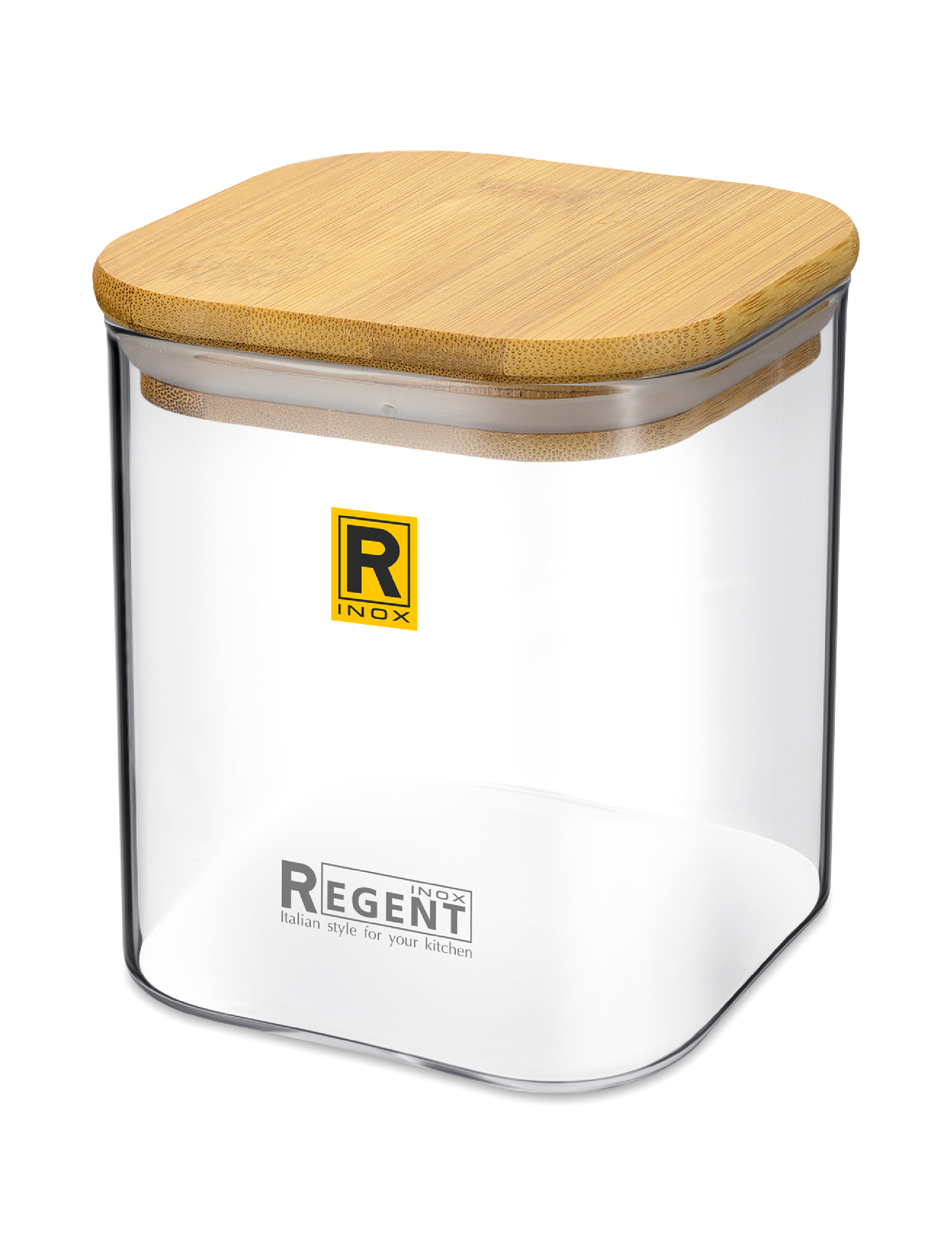 Банка для сыпучих продуктов Regent inox Linea Desco 0,75л