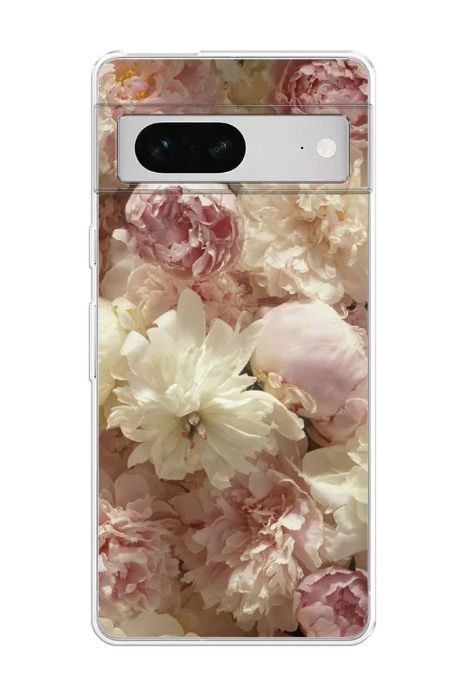 

Чехол Awog на Google Pixel 7 "Пионы светлые", Разноцветный