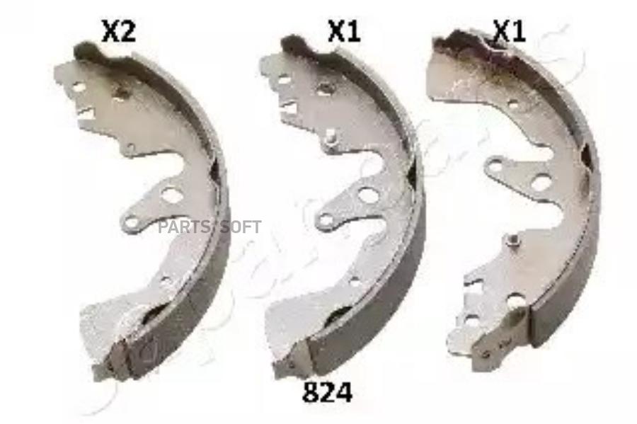 

Тормозные колодки Japanparts барабанные gf824af