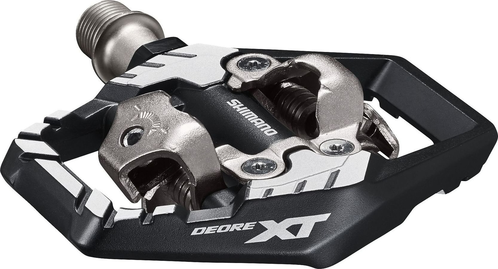 Педали контактные МТБ Shimano Deore XT Pedal PD-M8120 / SPD / Шипы SM-SH51 / Черный