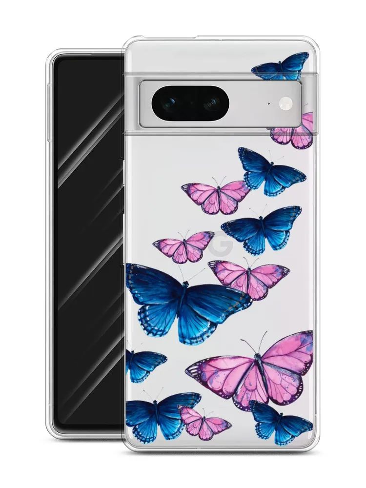 

Чехол Awog на Google Pixel 7 "Полет бабочек", Разноцветный