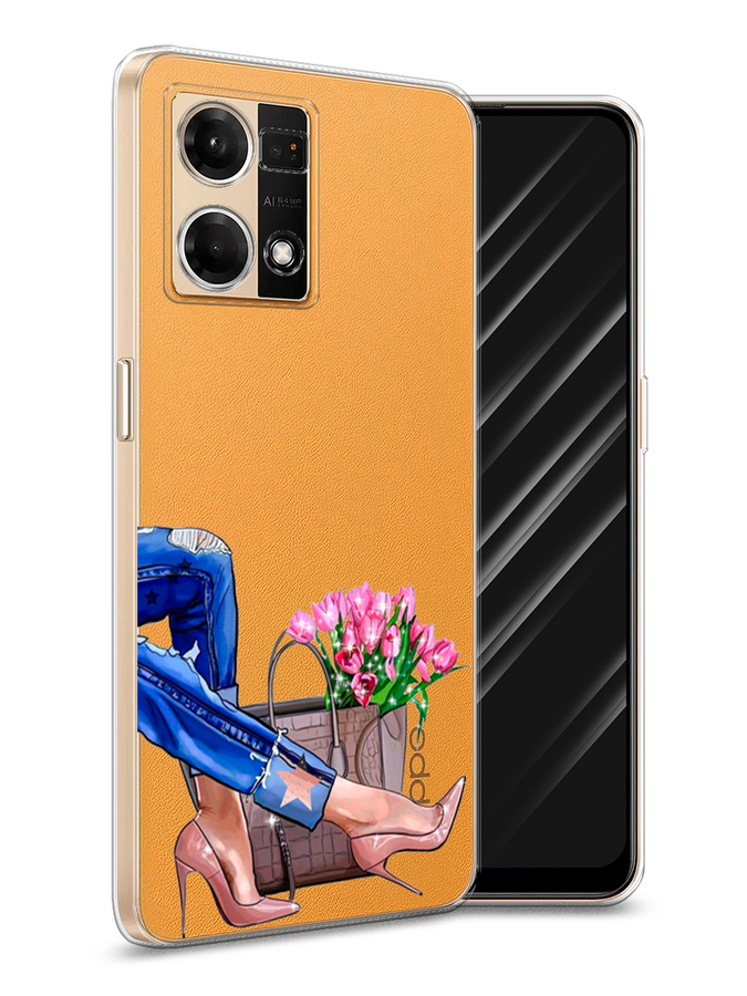 

Чехол Awog на Oppo Reno 7 4G/8 4G "Потеки краски", Разноцветный