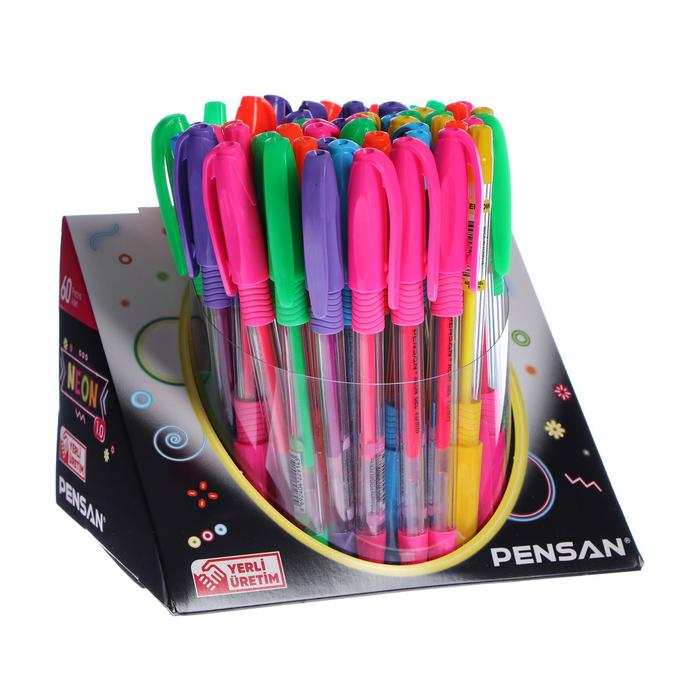 Ручка гелевая Pensan Neon Gel, чернила неоновых 6 цветов, узел 1 мм, линия письма 0,5 мм,
