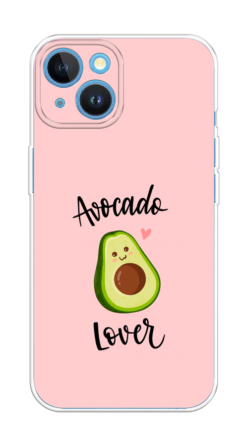 

Чехол на Apple iPhone 15 "Avocado lover", Розовый;зеленый, 15550-1