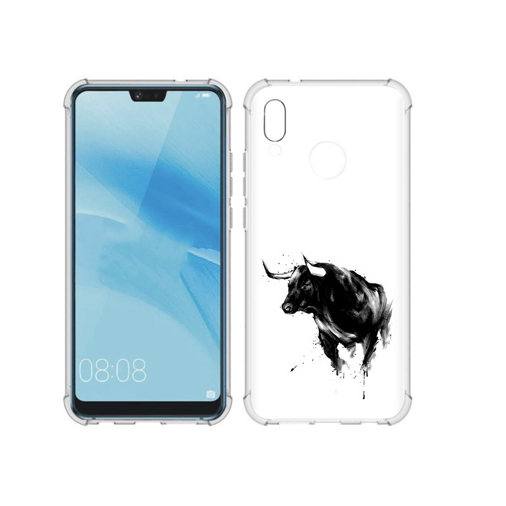 

Чехол MyPads Tocco для Huawei P20 Lite бык (PT130405.51.254), Прозрачный, Tocco
