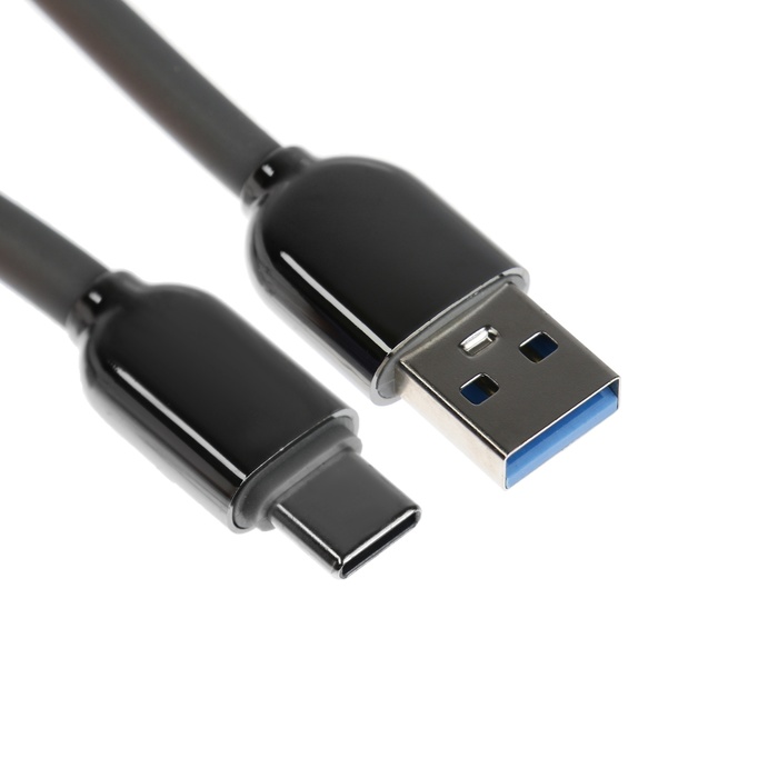 

Кабель Type-C - USB, 6 А, оплётка TPE, морозоустойчивый, 1 метр, серый