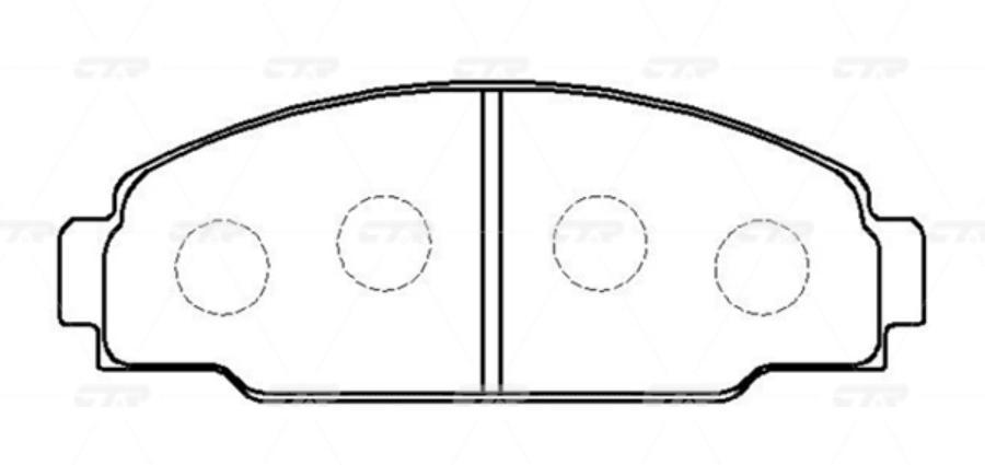 

Тормозные колодки Ctr GK1137