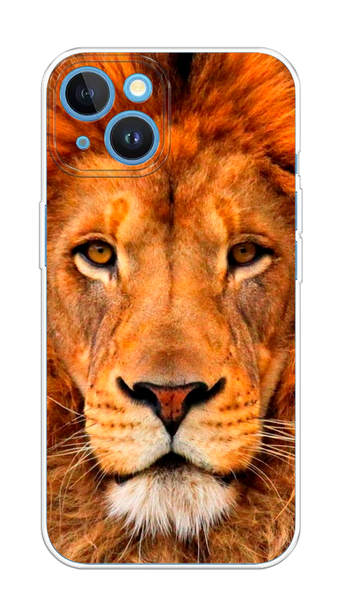 

Чехол на Apple iPhone 15 "Благородный лев", Оранжевый, 15550-1