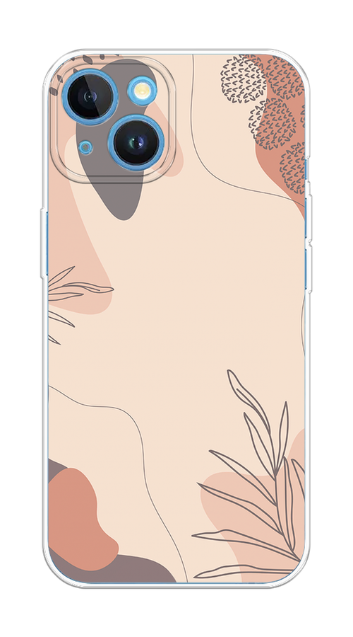 

Чехол на Apple iPhone 15 "Нюдовые тона", Коричневый;серый, 15550-1