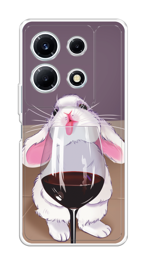 

Чехол на Infinix Note 30 VIP "Кролик с бокалом", Белый;розовый;красный, 3104750-1