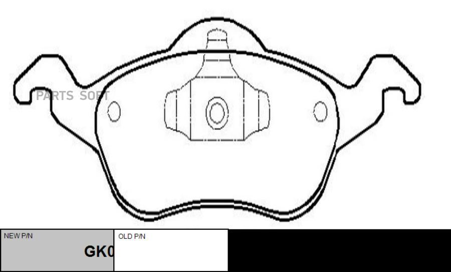 

Тормозные колодки Ctr GK0157