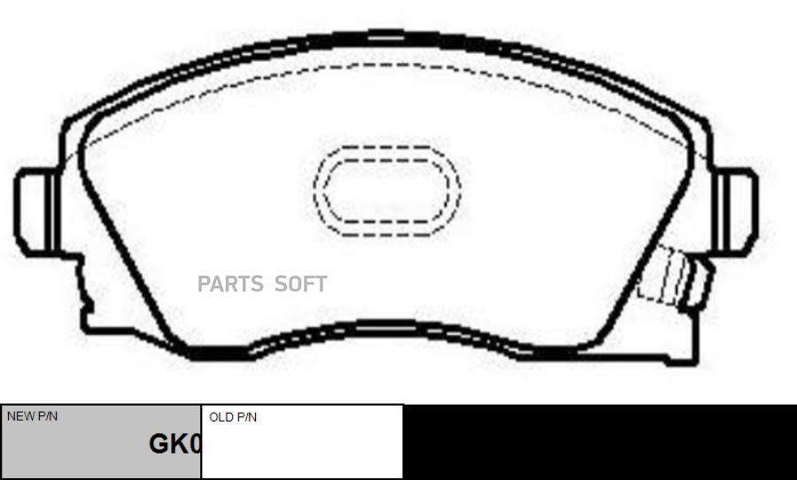 

Тормозные колодки Ctr GK0274