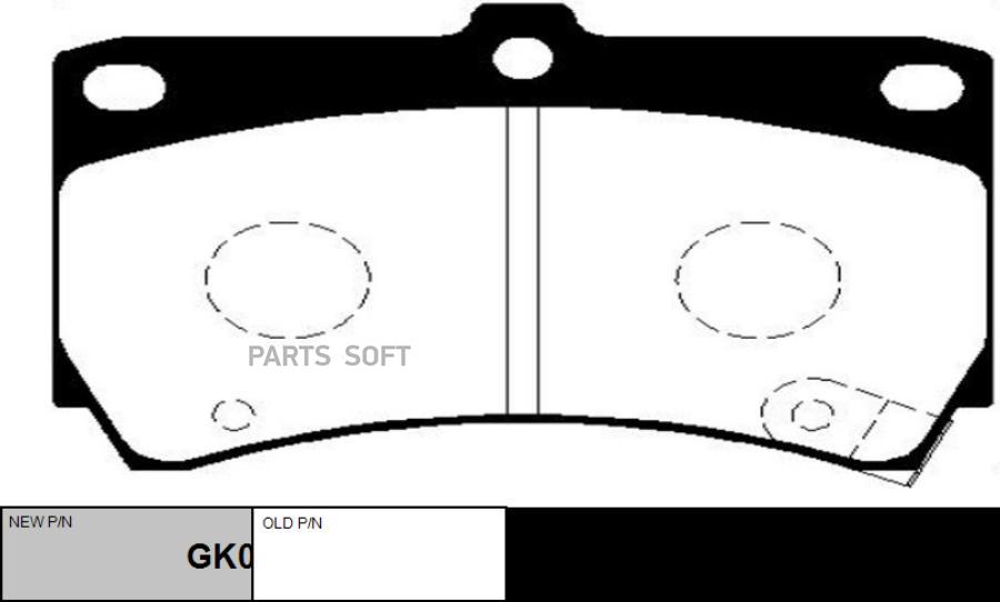 

Тормозные колодки Ctr GK0509