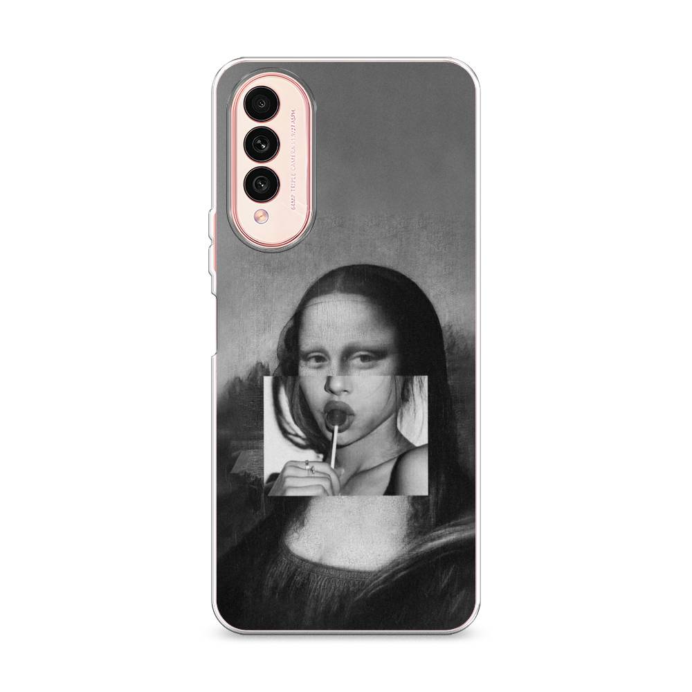 

Чехол Awog на Wiko T50 "Mona Lisa sucking lollipop", Разноцветный