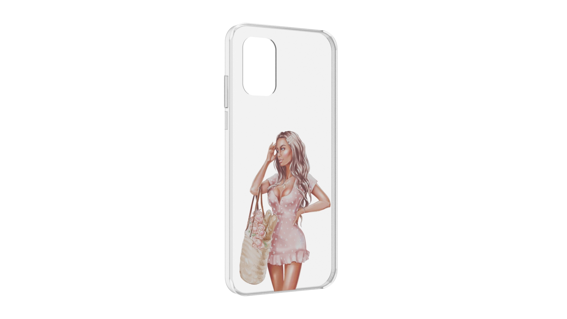 

Чехол MyPads Девушка-в-мини-платье женский для Nokia G21, Прозрачный, Tocco