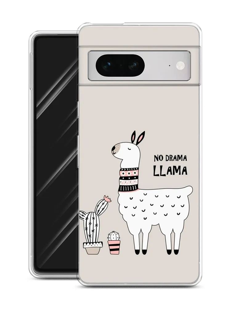 

Чехол Awog на Google Pixel 7 "No drama LLama", Разноцветный