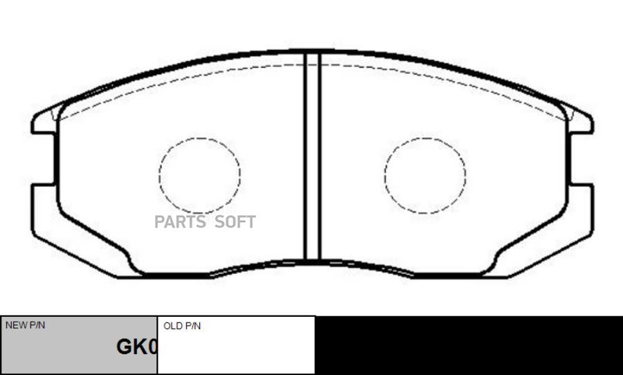 Тормозные колодки Ctr GK0617