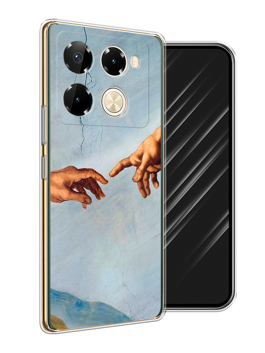 

Чехол Awog на Infinix Note 40 Pro 5G/Note 40 Pro Plus "Сотворение Адама", Голубой;коричневый;серый, 3105950-1