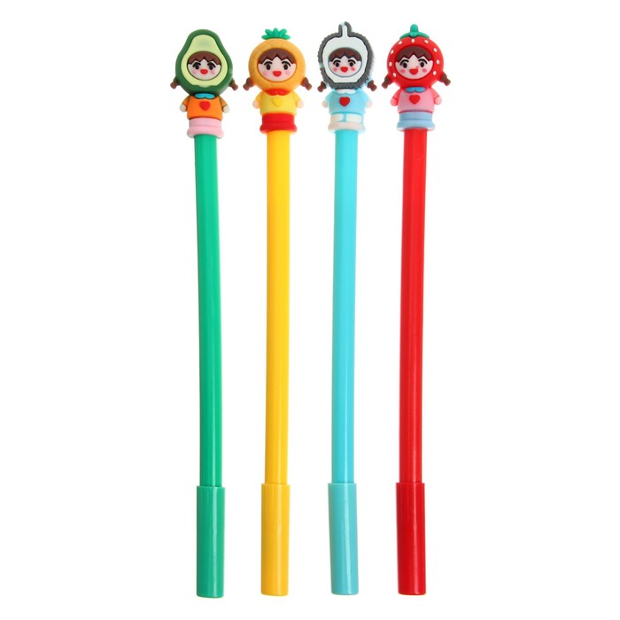 

Ручка - прикол "Фрукты/Овощи/Ягоды" гелевая, МИКС(12 шт.)