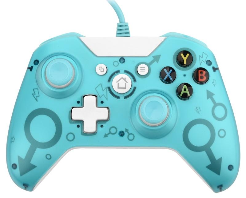 фото Геймпад проводной n-1 wired controller (turquoise) (бирюзовый) (xbox one/series x/s/win) nobrand