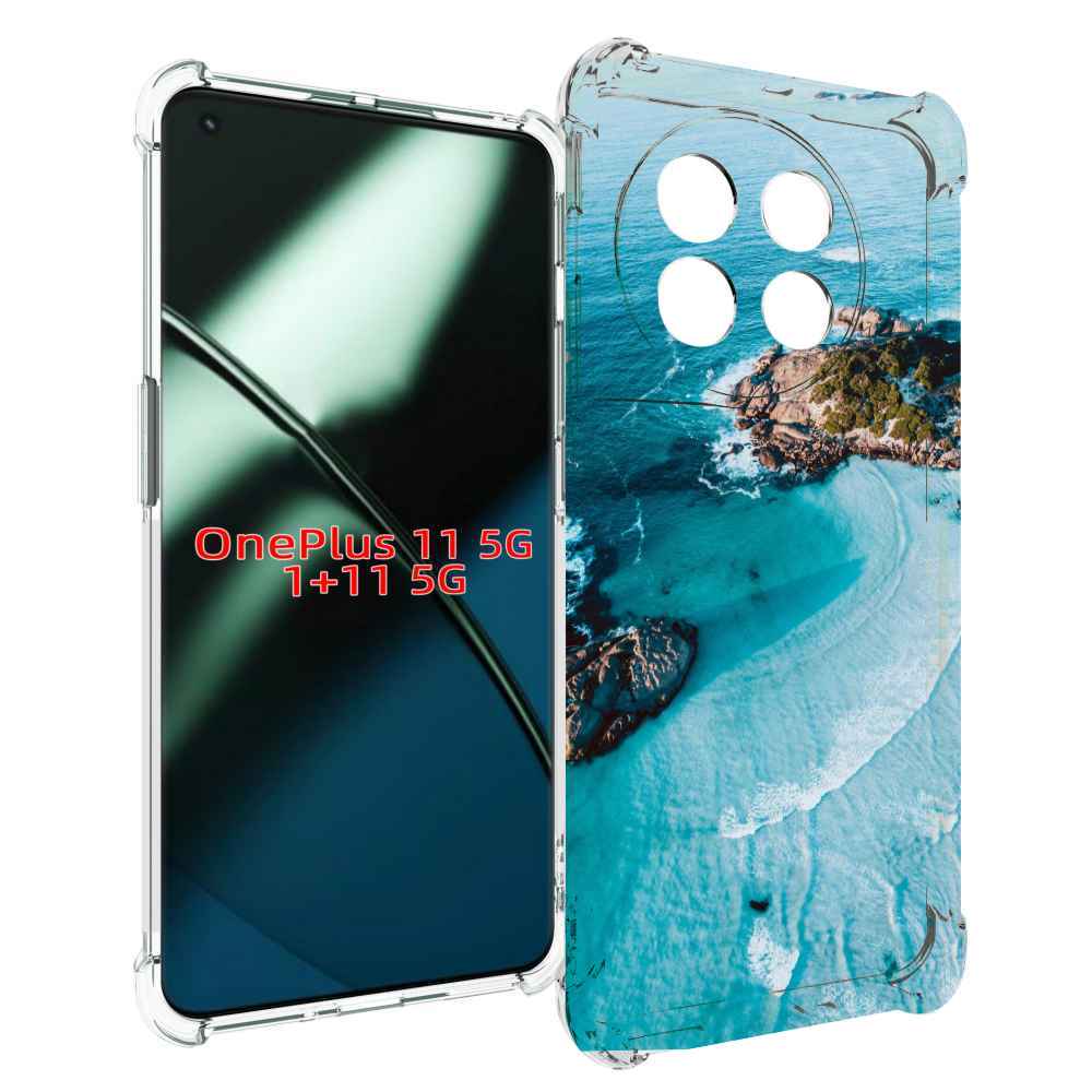 

Чехол MyPads красивый голубой залив для OnePlus 11, Прозрачный, Tocco