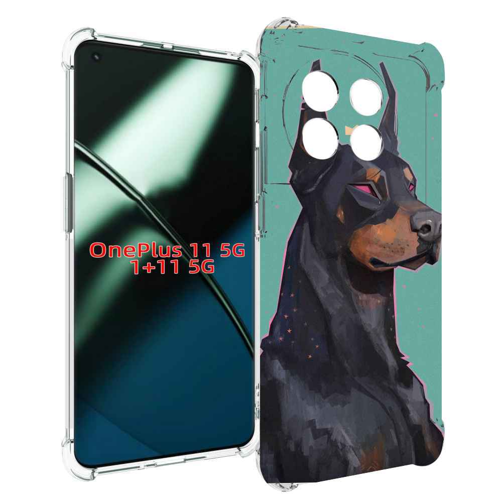

Чехол MyPads красивый-доберман для OnePlus 11, Прозрачный, Tocco