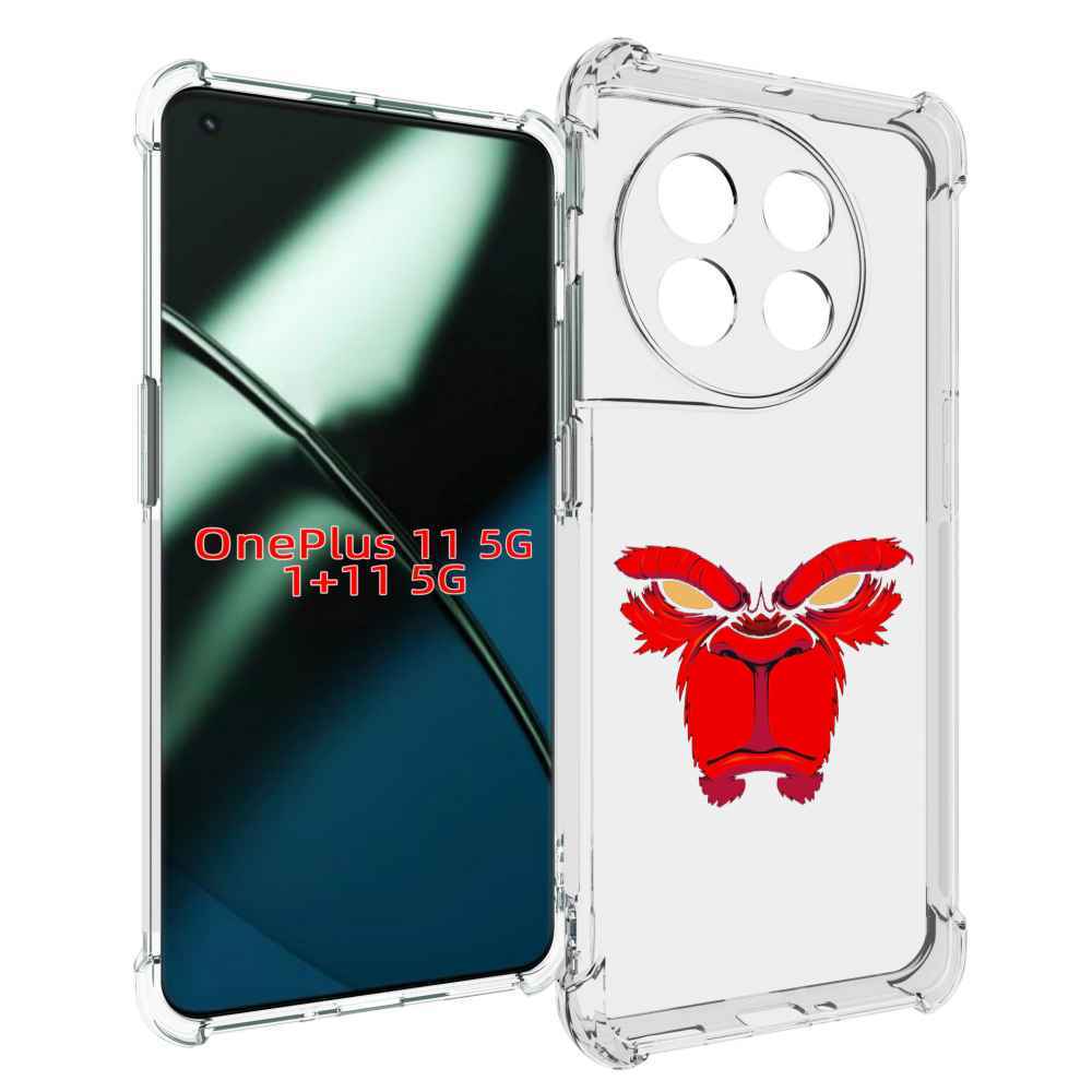 

Чехол MyPads красная обезьяна в темноте для OnePlus 11, Прозрачный, Tocco