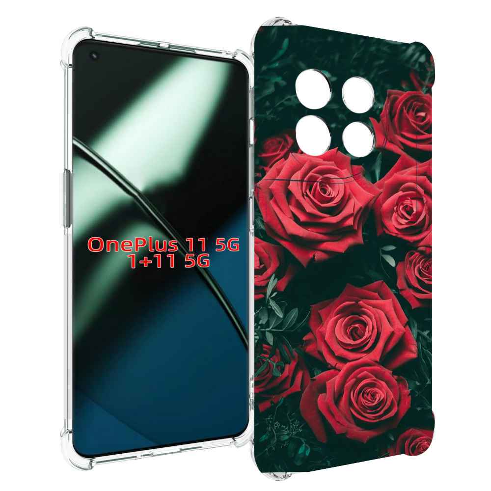 

Чехол MyPads красные-бархатные-розы для OnePlus 11, Прозрачный, Tocco