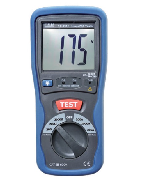 Измеритель сопротивления петли CEM-Instruments (фаза-ноль) СЕМ DT-5301 измеритель сопротивления петли радио сервис