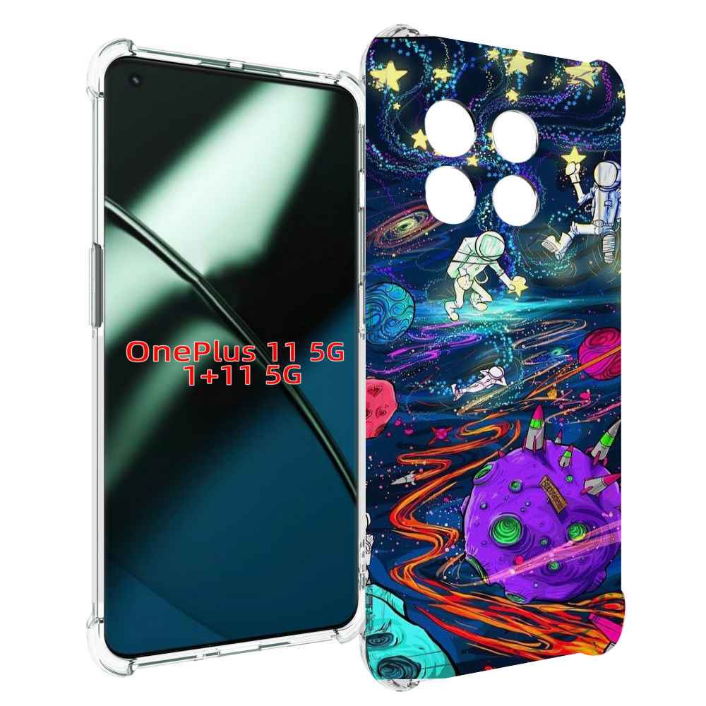 

Чехол MyPads красочный космос для OnePlus 11, Прозрачный, Tocco