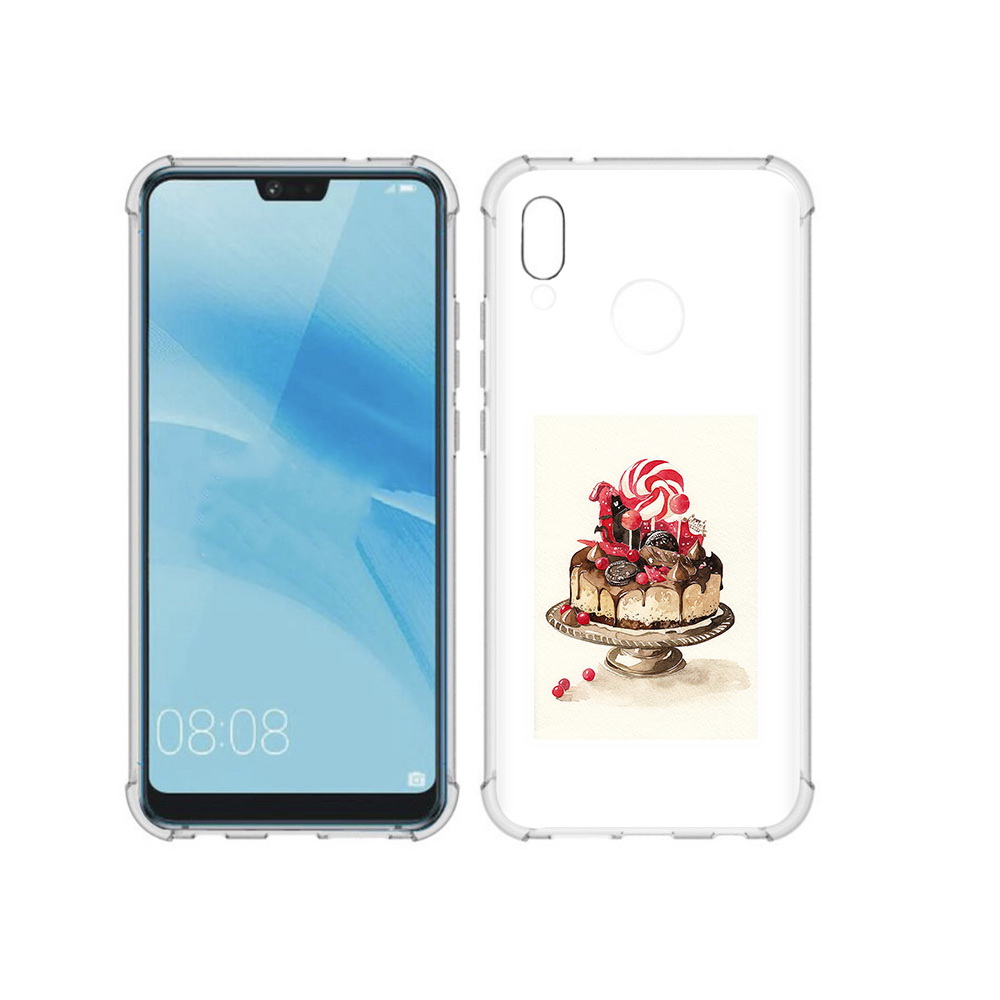 

Чехол MyPads Tocco для Huawei P20 Lite вкусный торт (PT130405.51.262), Прозрачный, Tocco